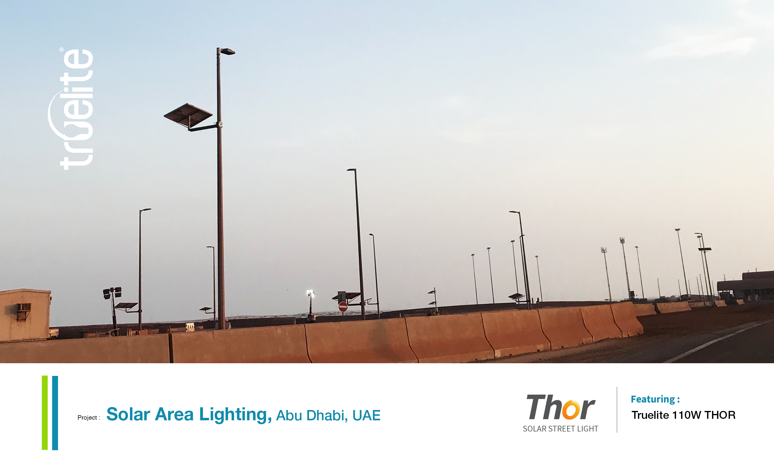 Solar Area Lighting , Abu Dhabi, U A E.