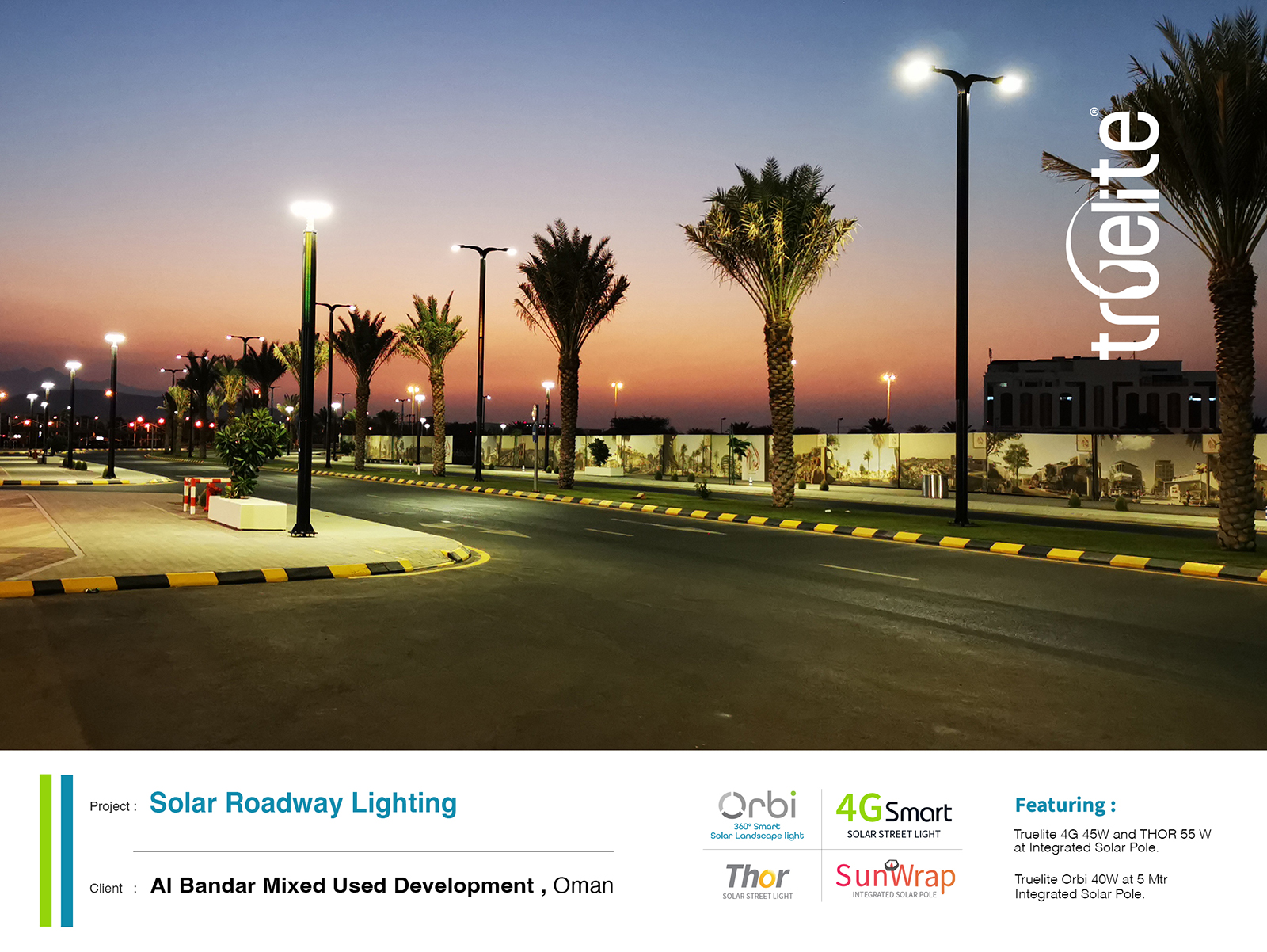 Solar Roadway Lighting, Oman
